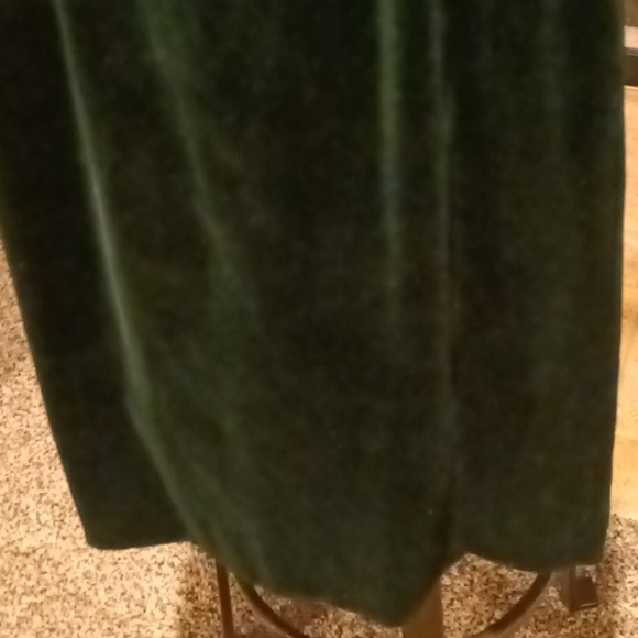 FINAL PRICE J. CREW strapless winter green dress w striped silk lining pleat 8 - Picture 7 of 13